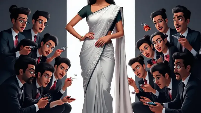 Plain Saree Look Needs Six-Figure Glam Squad